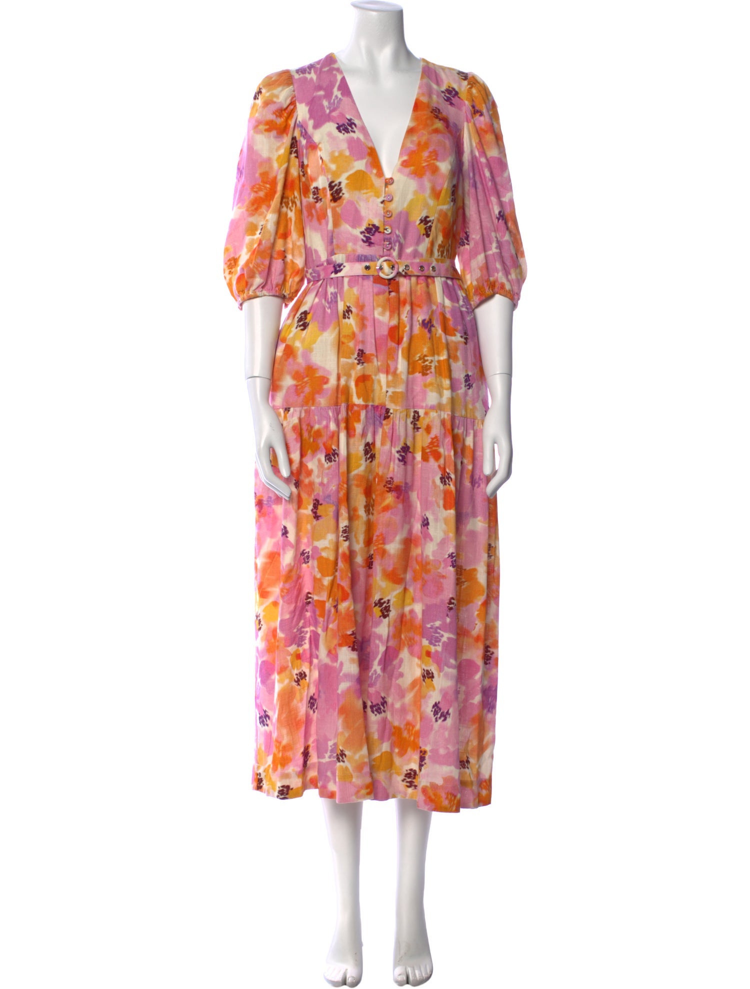 Nicholas Floral Print Long Dress