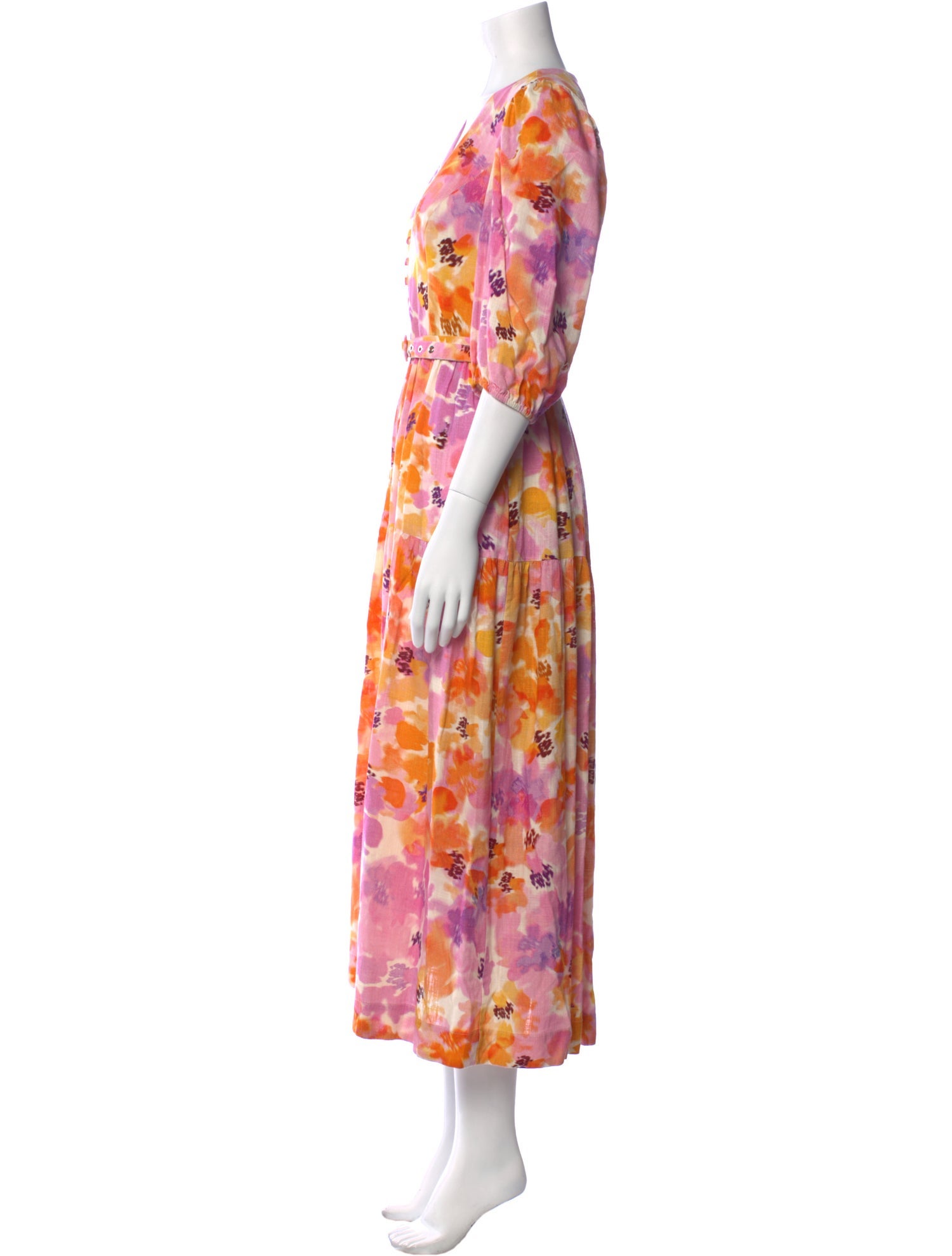 Nicholas Floral Print Long Dress