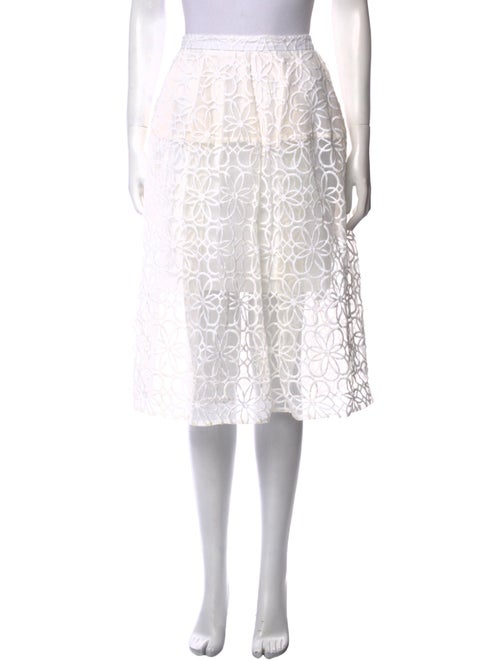 Nicholas Lace Pattern Knee-Length Skirt
