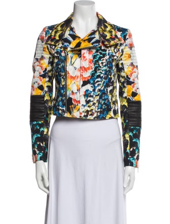 Nicholas Printed Biker Jacket