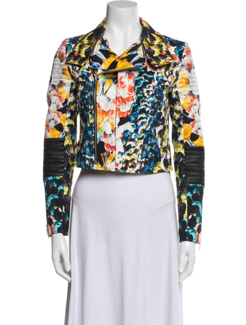 Nicholas Printed Biker Jacket