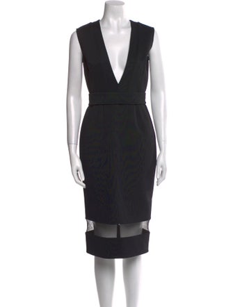 Nicholas V-Neck Midi Length Dress