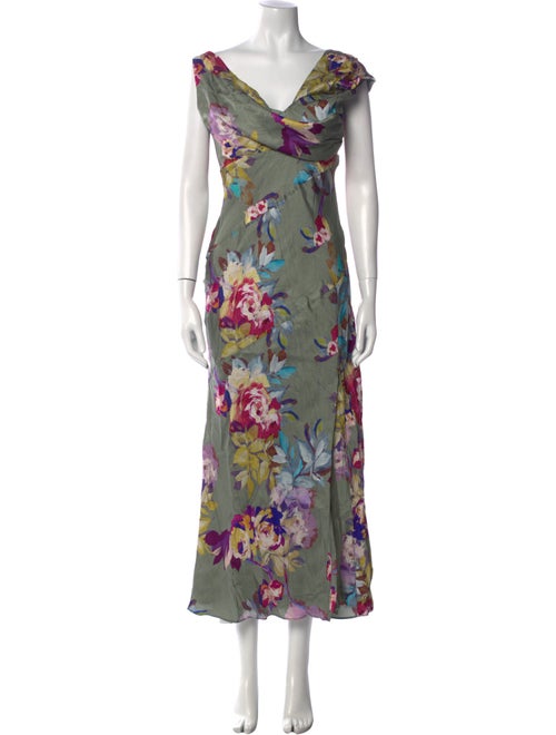 Nicholas Floral Print Long Dress