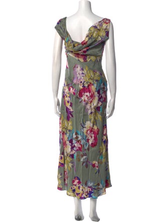 Nicholas Floral Print Long Dress
