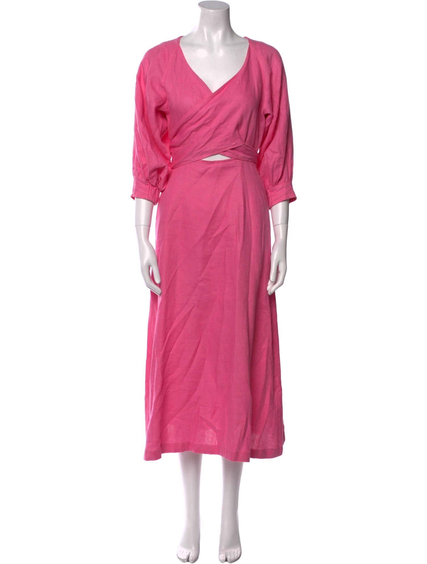 Nicholas Linen Midi Length Dress