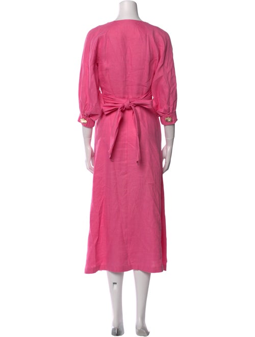 Nicholas Linen Midi Length Dress