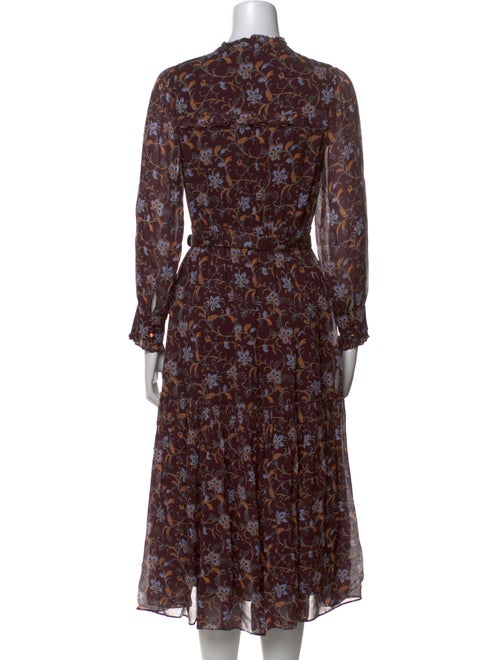 Nicholas Floral Print Midi Length Dress