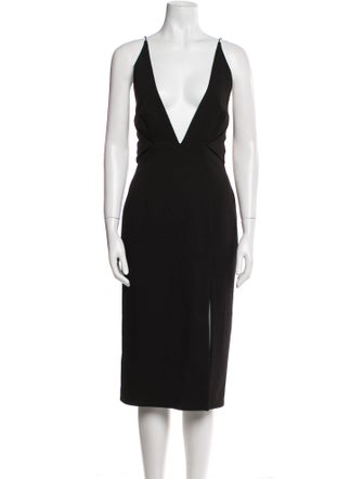 Nicholas V-Neck Midi Length Dress