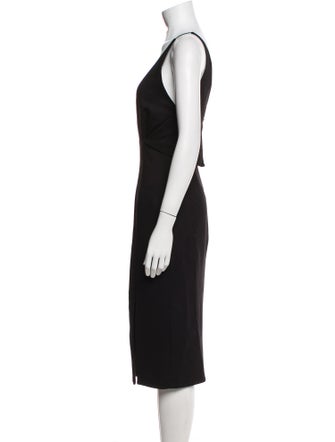 Nicholas V-Neck Midi Length Dress