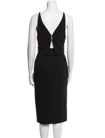 Nicholas V-Neck Midi Length Dress