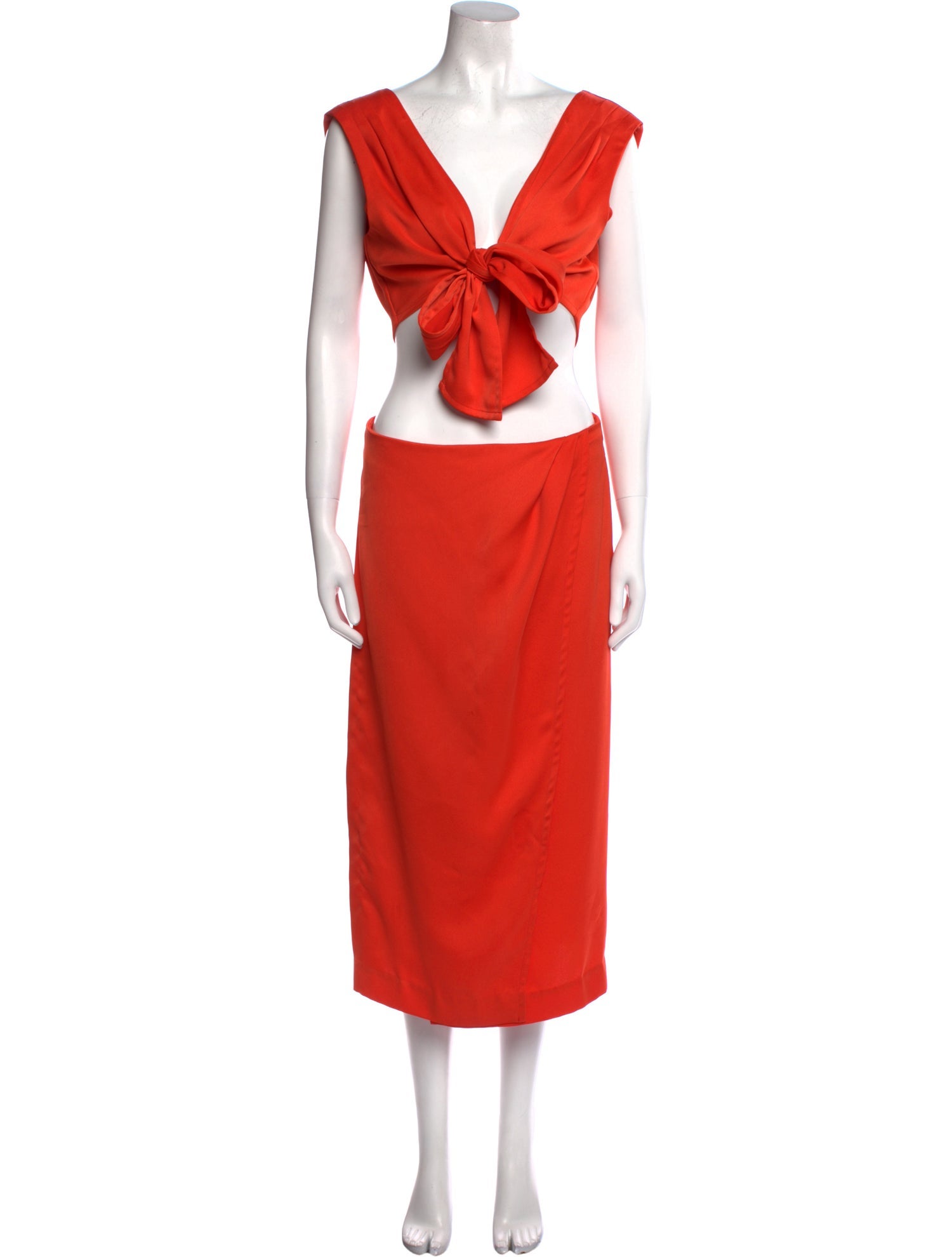 Nicholas V-Neck Midi Length Dress