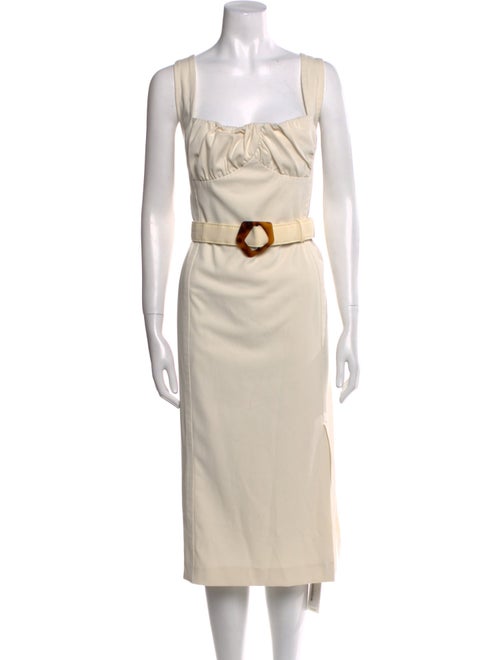 Nicholas Square Neckline Midi Length Dress