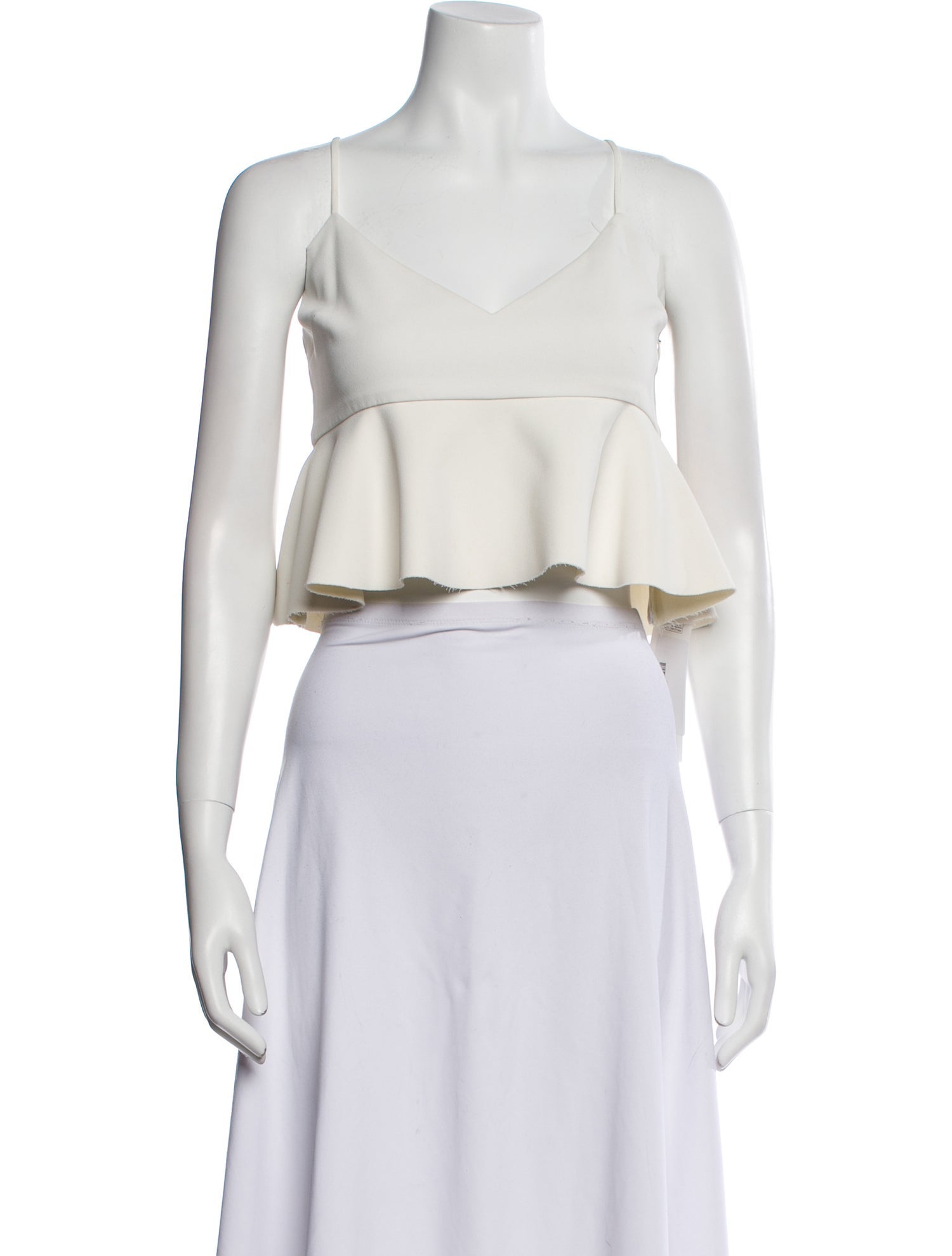 Nicholas V-Neck Sleeveless Crop Top