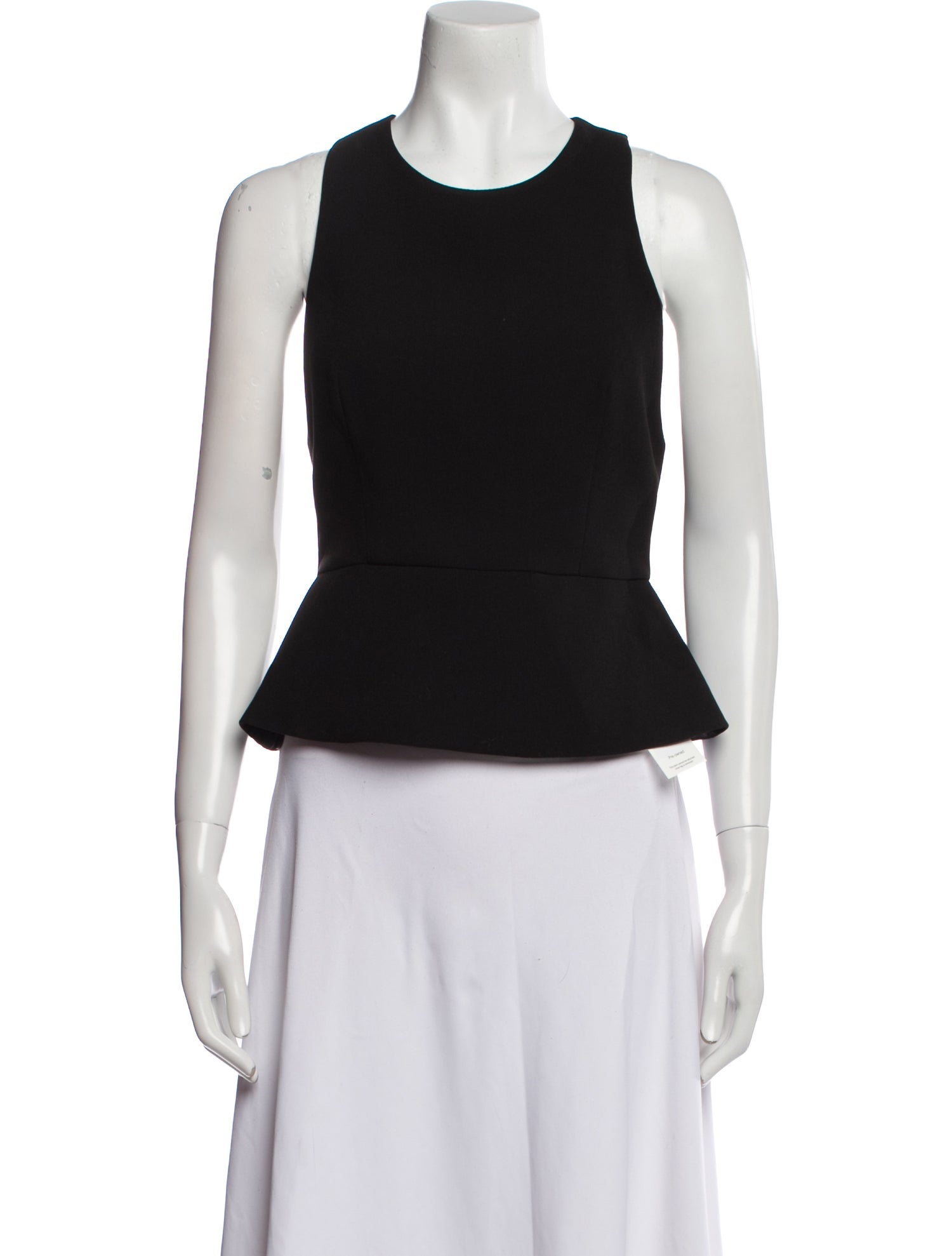 Nicholas Crew Neck Sleeveless Crop Top