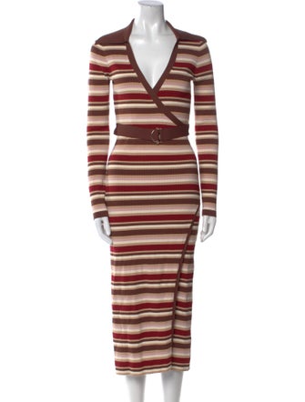 Nicholas Striped Long Dress