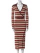 Nicholas Striped Long Dress