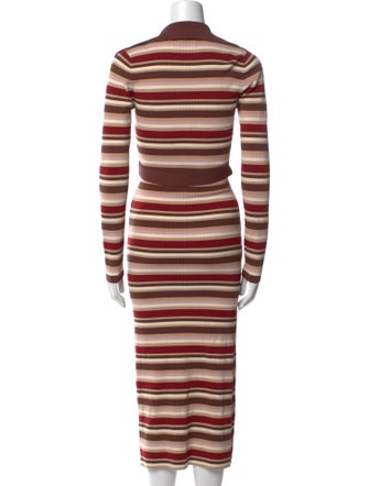 Nicholas Striped Long Dress