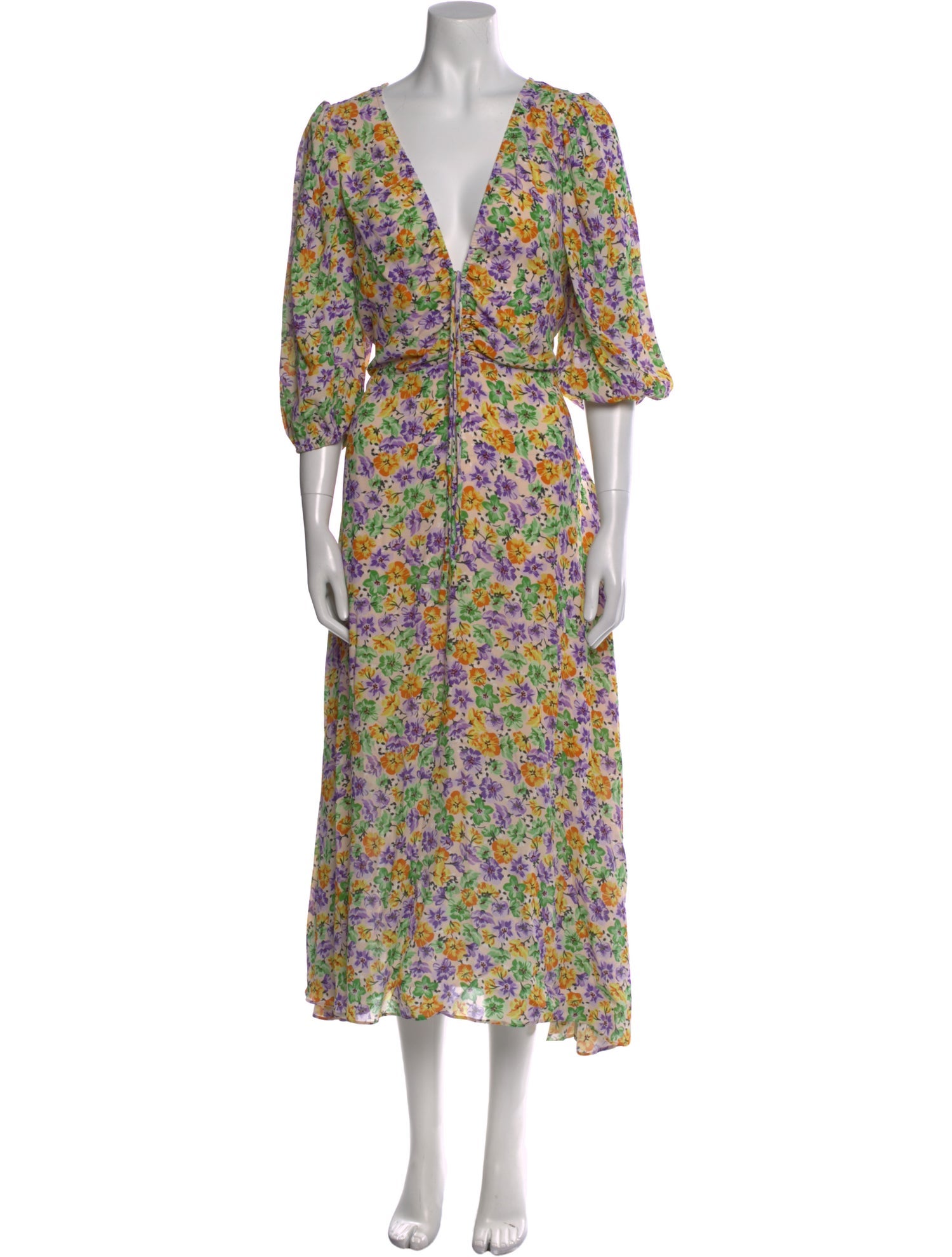 Nicholas Floral Print Long Dress