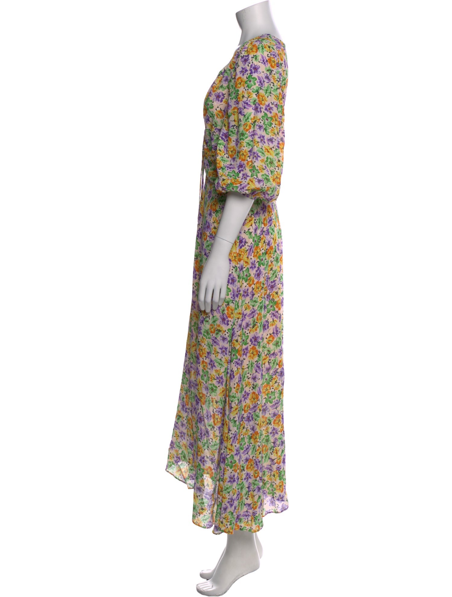 Nicholas Floral Print Long Dress