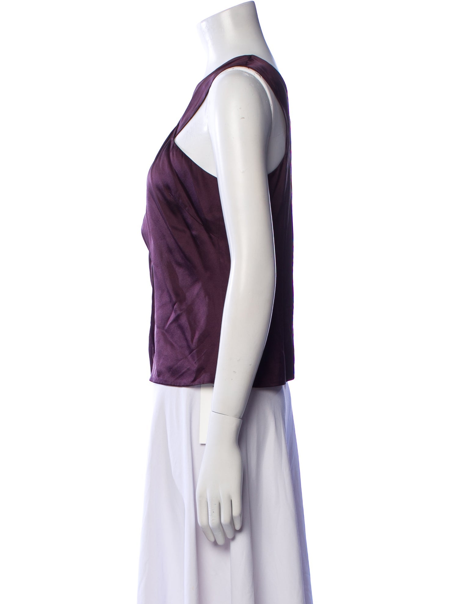 Nicholas Silk V-Neck Crop Top