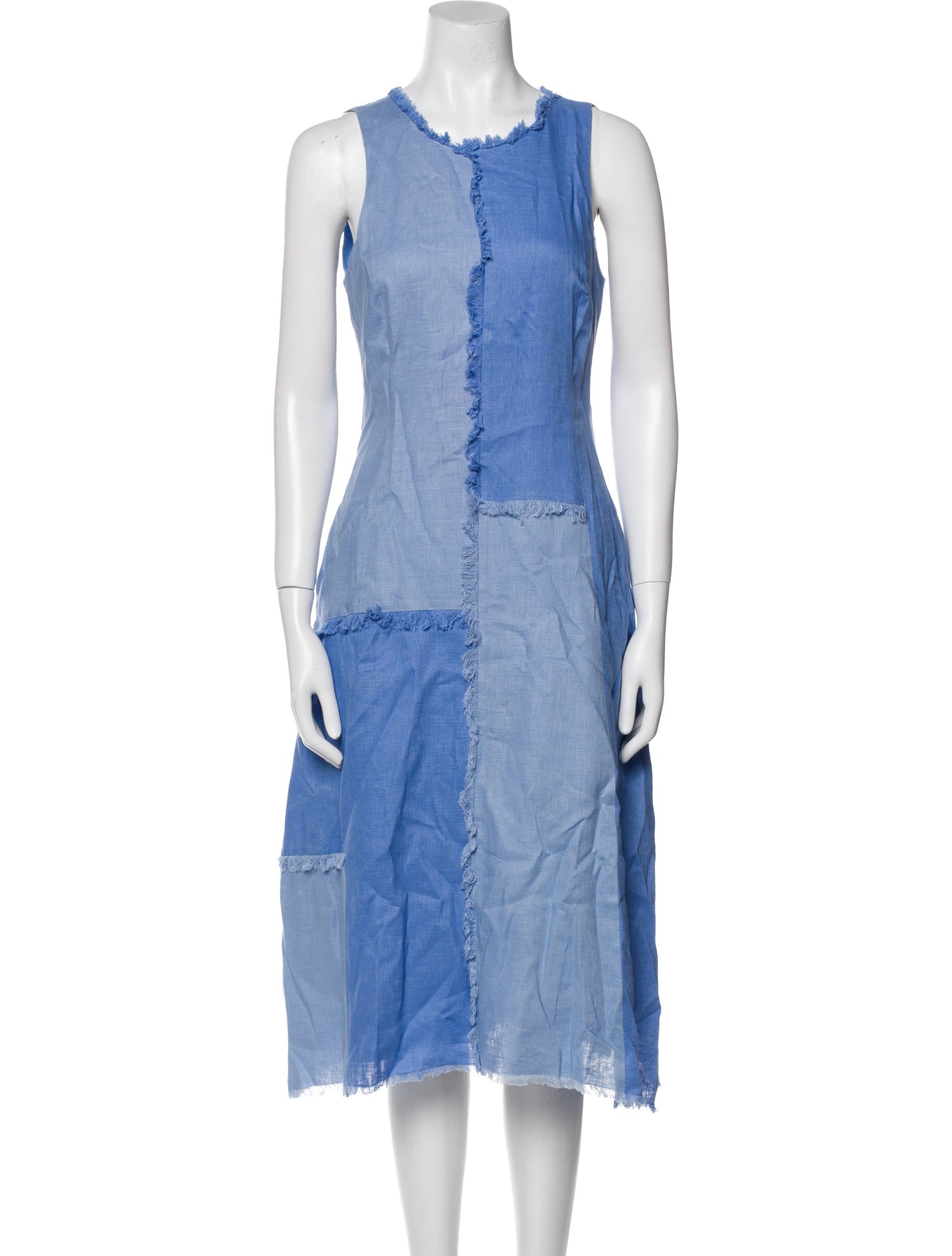 Nicholas Scoop Neck Midi Length Dress