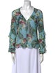 Nicholas Silk Floral Print Blouse