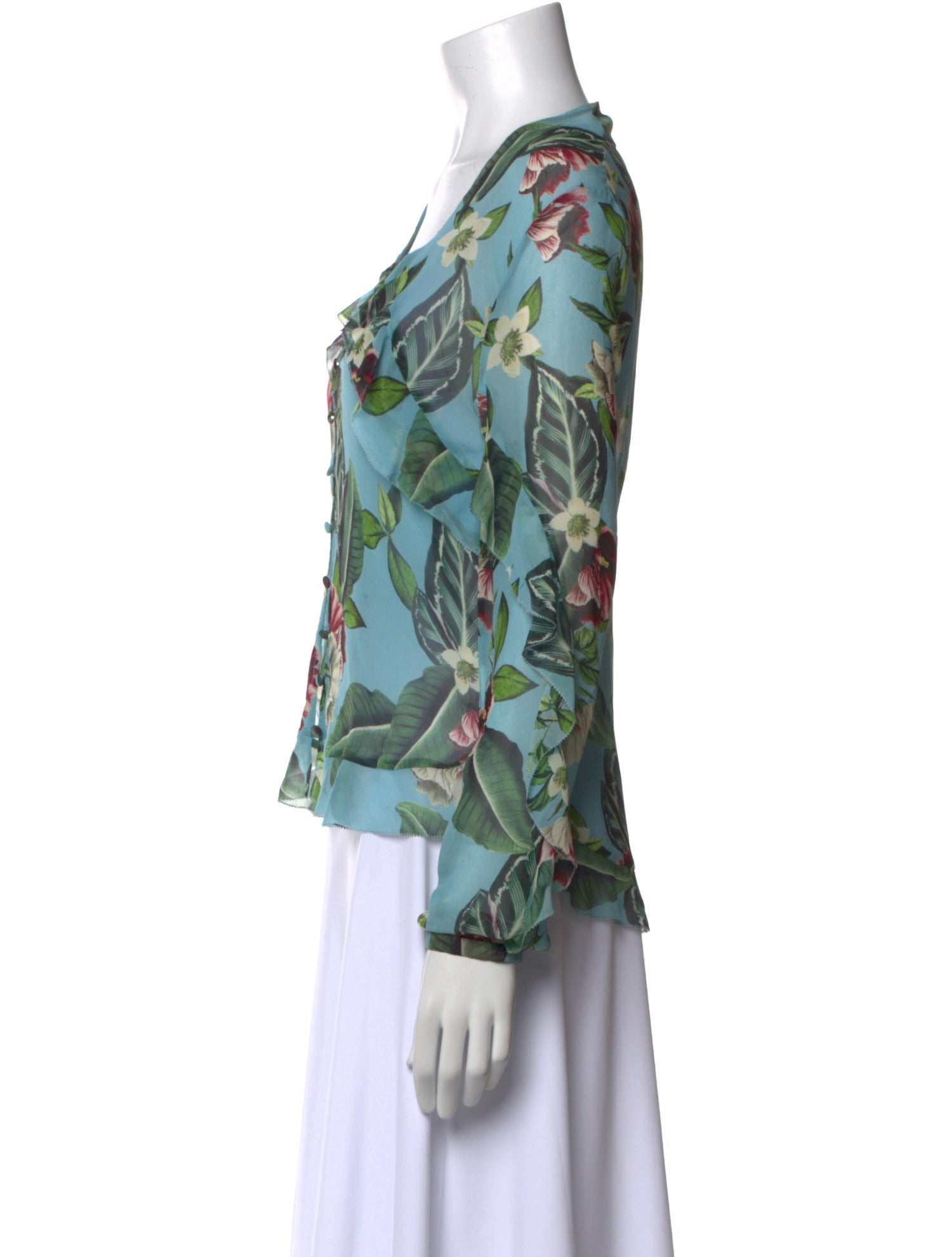 Nicholas Silk Floral Print Blouse
