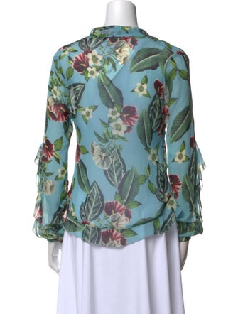 Nicholas Silk Floral Print Blouse