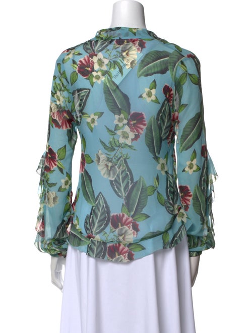 Nicholas Silk Floral Print Blouse