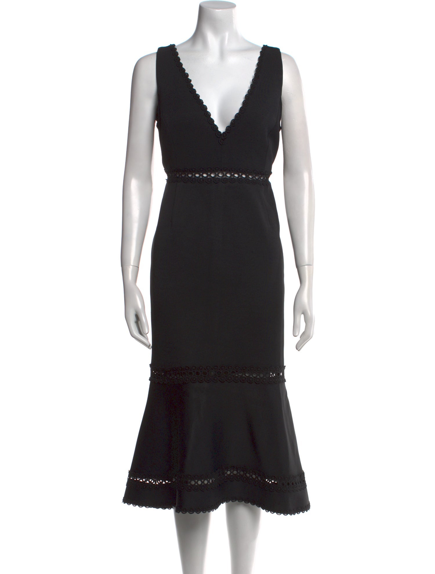 Nicholas V-Neck Midi Length Dress