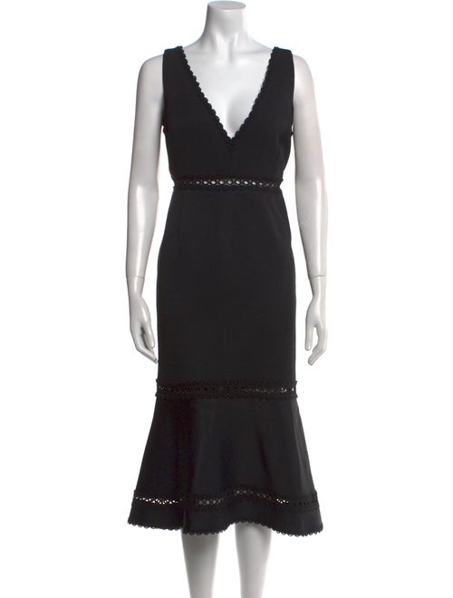 Nicholas V-Neck Midi Length Dress