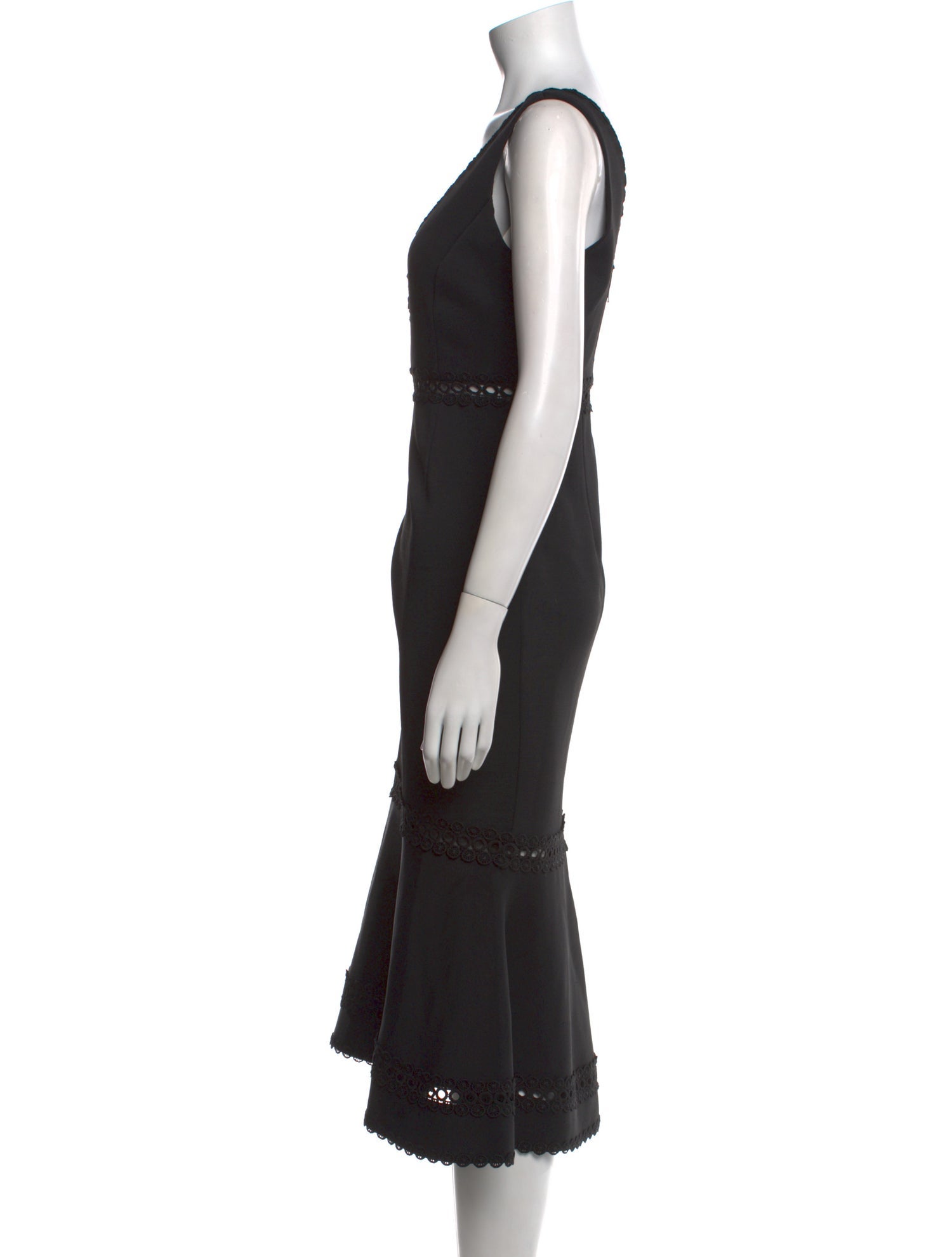 Nicholas V-Neck Midi Length Dress