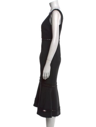 Nicholas V-Neck Midi Length Dress