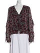 Nicholas Floral Print V-Neck Blouse