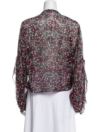 Nicholas Floral Print V-Neck Blouse