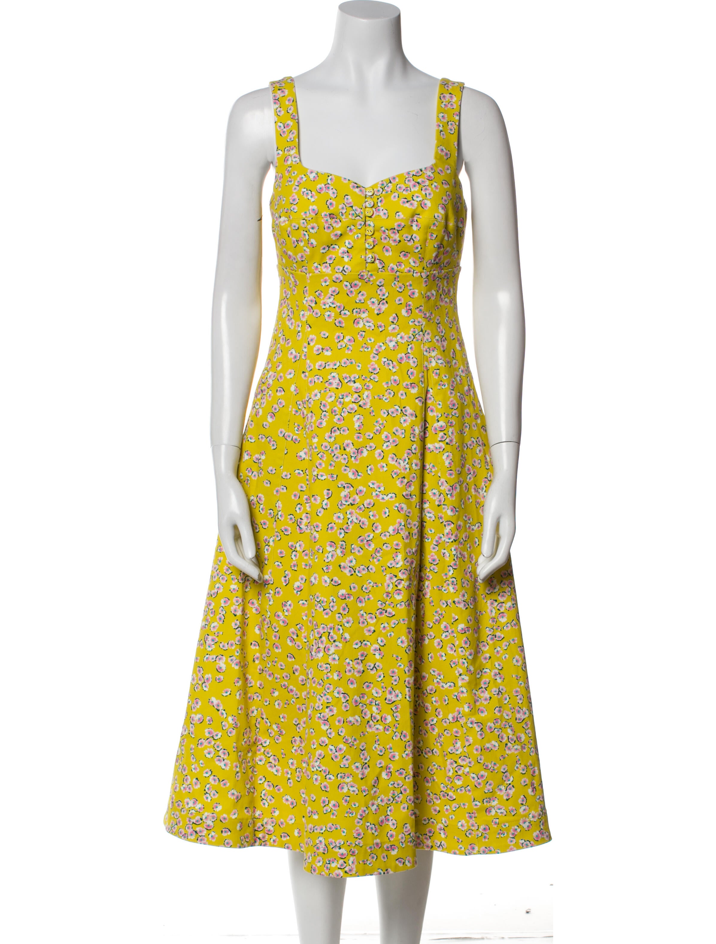 Nicholas Floral Print Midi Length Dress w/ Tags