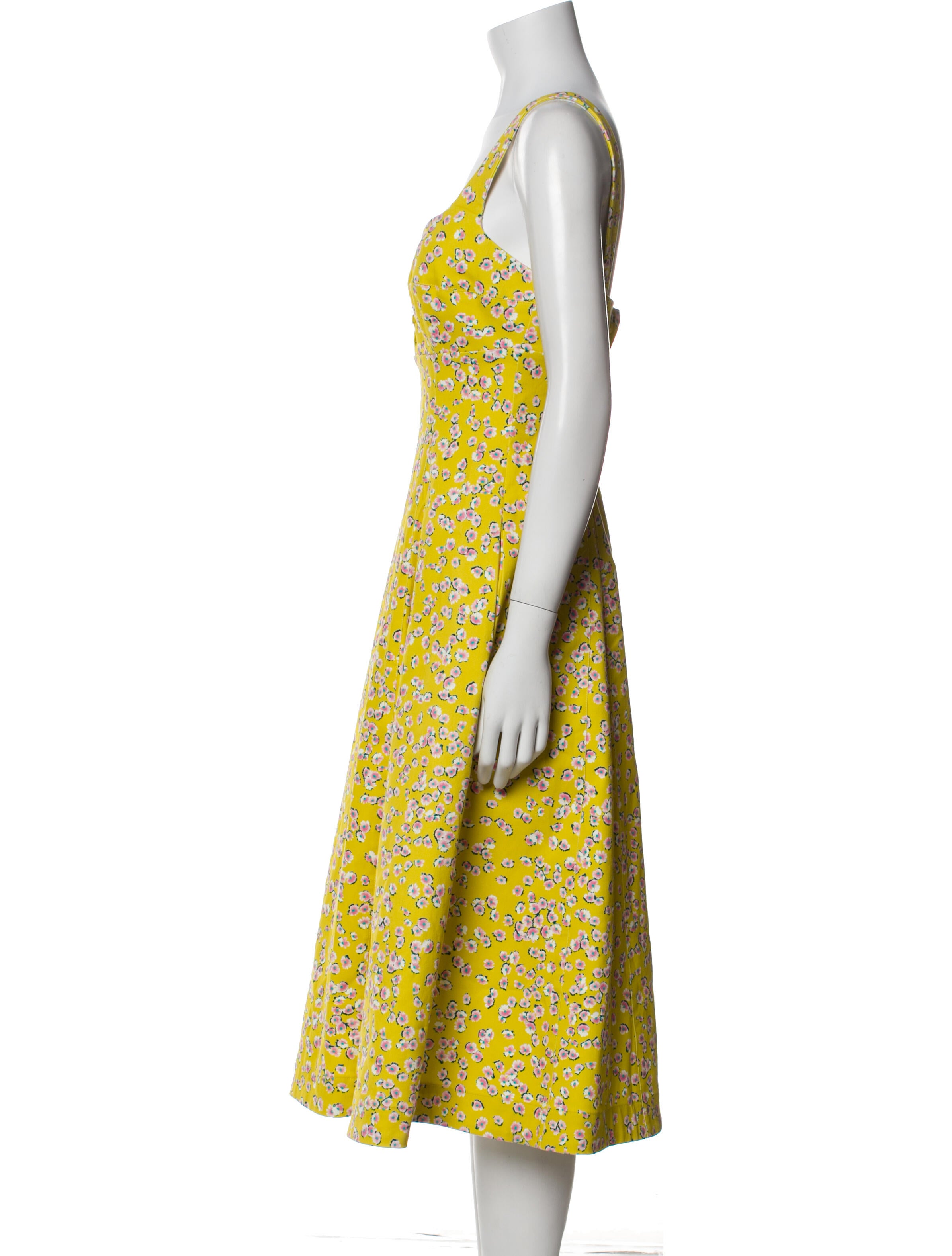 Nicholas Floral Print Midi Length Dress w/ Tags