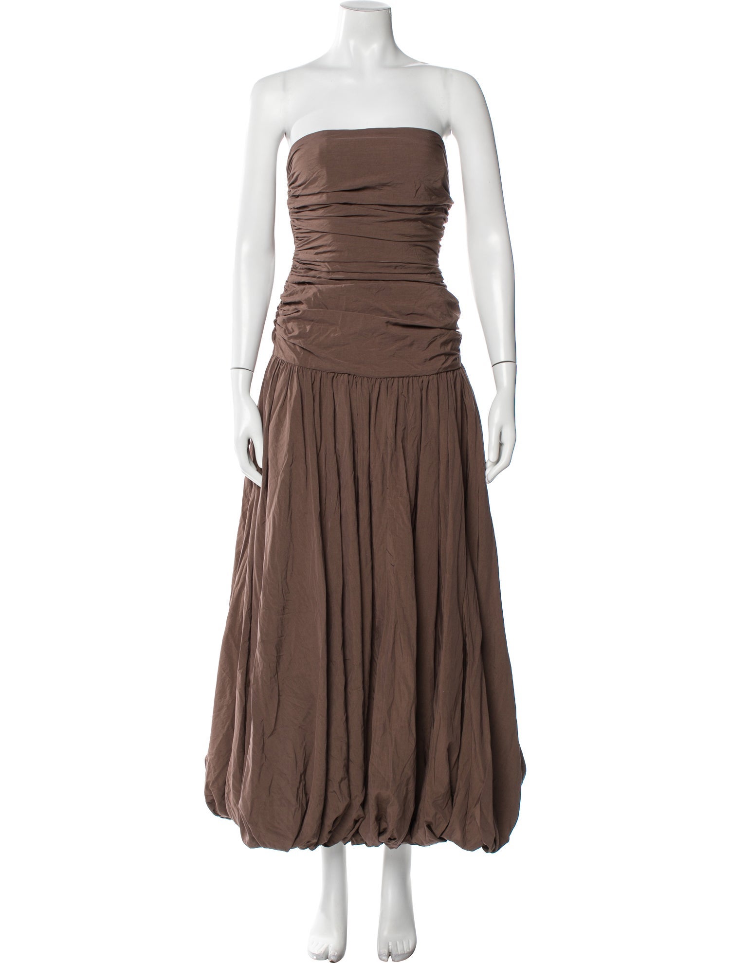 Nicholas Strapless Midi Length Dress