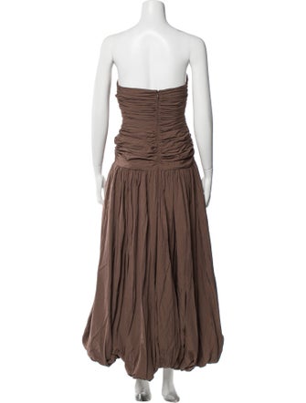 Nicholas Strapless Midi Length Dress