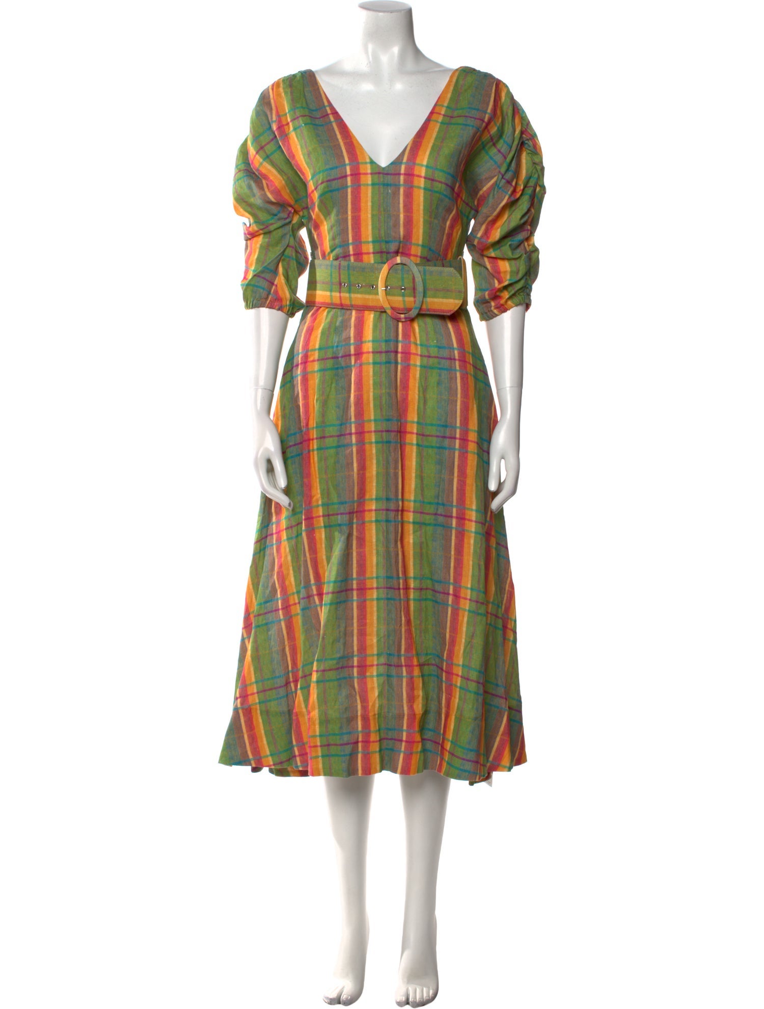 Nicholas Linen Midi Length Dress