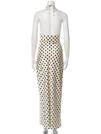 Nicholas Polka Dot Print Long Dress
