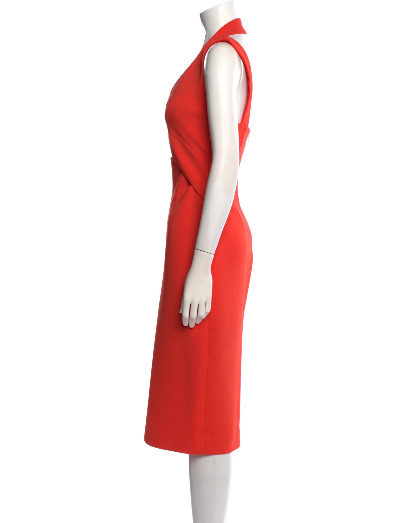 Nicholas V-Neck Midi Length Dress