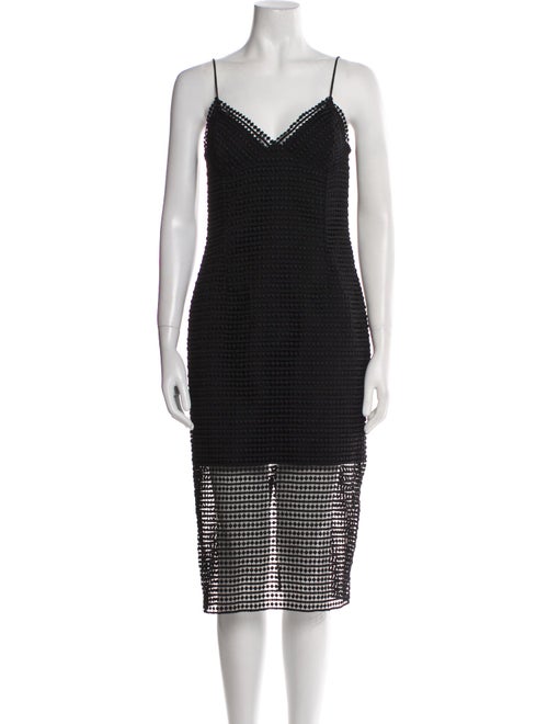 Nicholas V-Neck Midi Length Dress