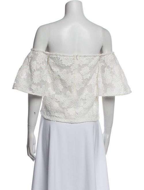 Nicholas Off-The-Shoulder Short Sleeve Crop Top