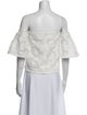 Nicholas Off-The-Shoulder Short Sleeve Crop Top