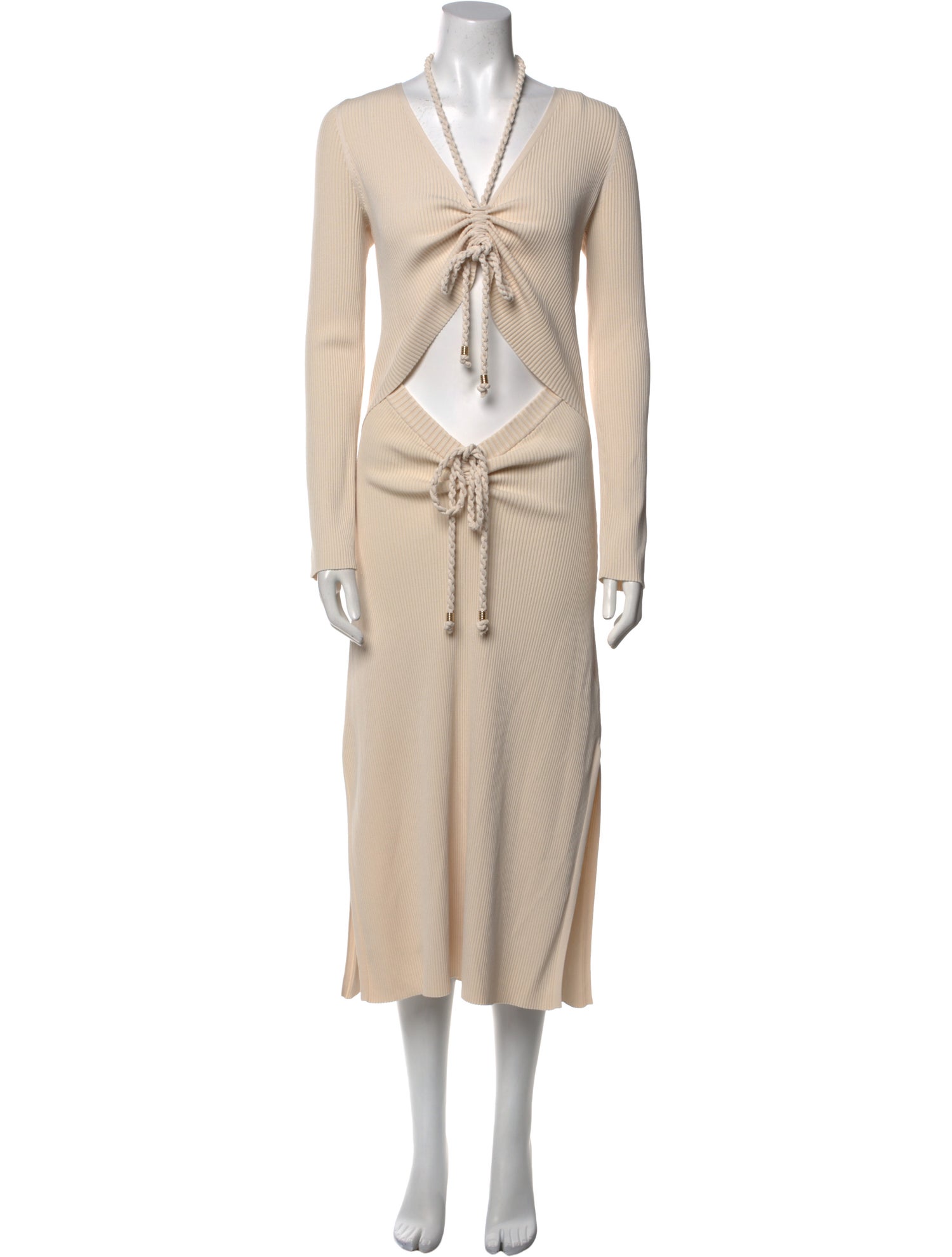 Nicholas V-Neck Midi Length Dress