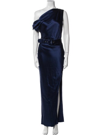 Nicholas One-Shoulder Long Dress