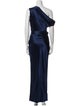 Nicholas One-Shoulder Long Dress