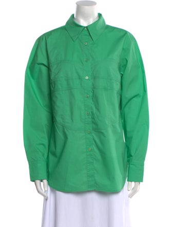 Nicholas Long Sleeve Button-Up Top