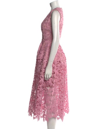 Nicholas Lace Pattern Long Dress